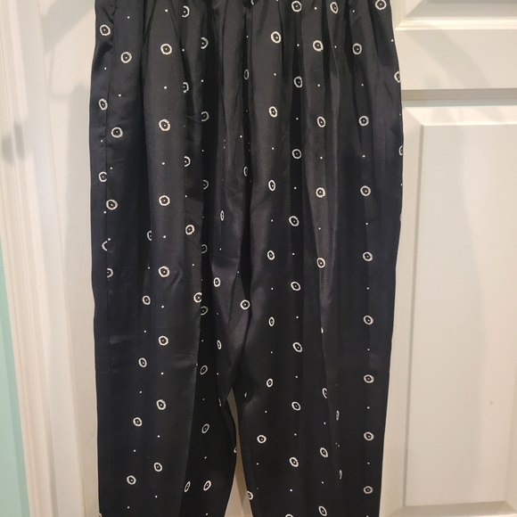 VINTAGE NAVY AND WHITE CROP JACKET AND PLEATED PANTS SET - Picture 11 of 12